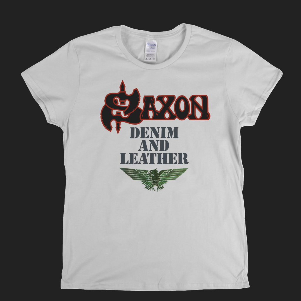 Saxon Denim And Leather Womens T-Shirt