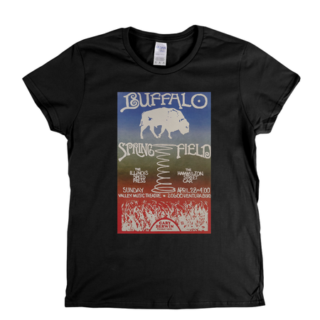 Buffalo Springfield Gig Poster Womens T-Shirt