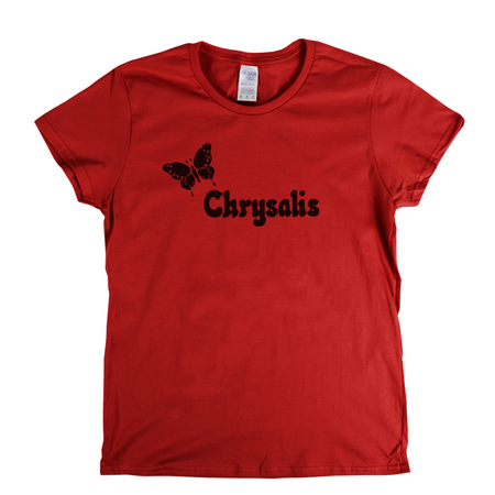 Chrysalis Butterfly Record Logo Womens T-Shirt