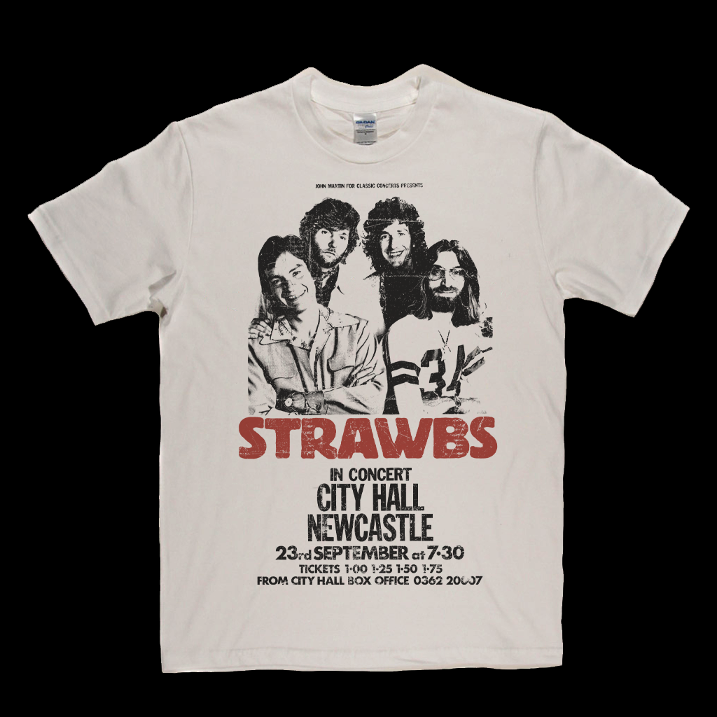 Strawbs Newcastle City Hall Poster T-Shirt