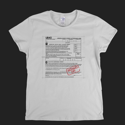 UB40 Signing Off Womens T-Shirt