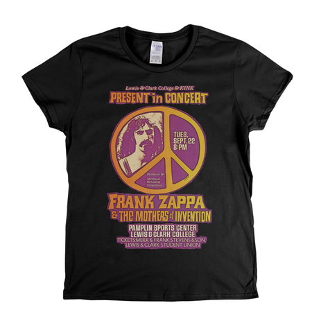 Frank Zappa And The Mothers Of Invention Concert Poster Womens T-Shirt
