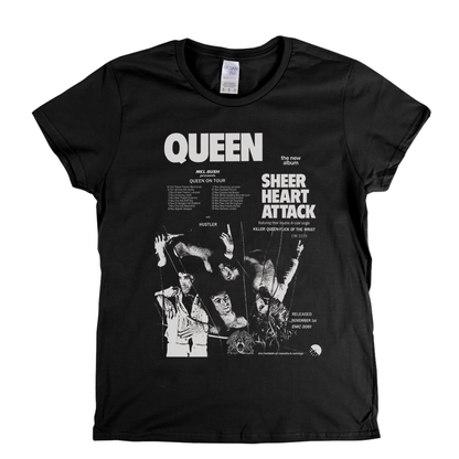 Queen Sheer Heart Attack Poster Womens T-Shirt