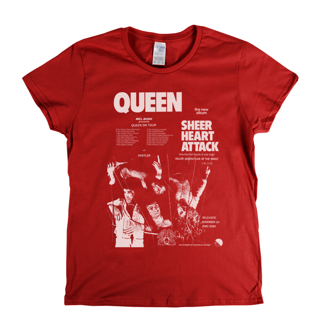 Queen Sheer Heart Attack Poster Womens T-Shirt