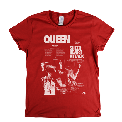 Queen Sheer Heart Attack Poster Womens T-Shirt