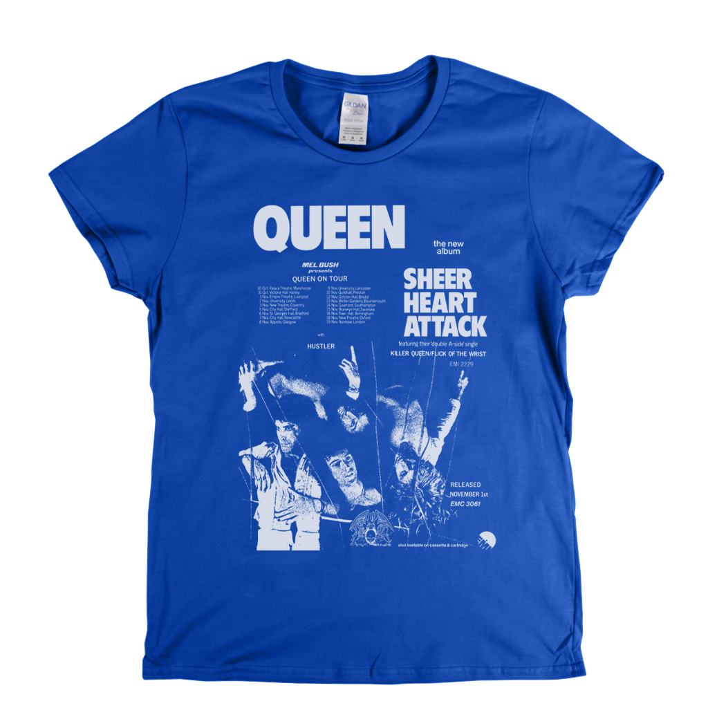 Queen Sheer Heart Attack Poster Womens T-Shirt