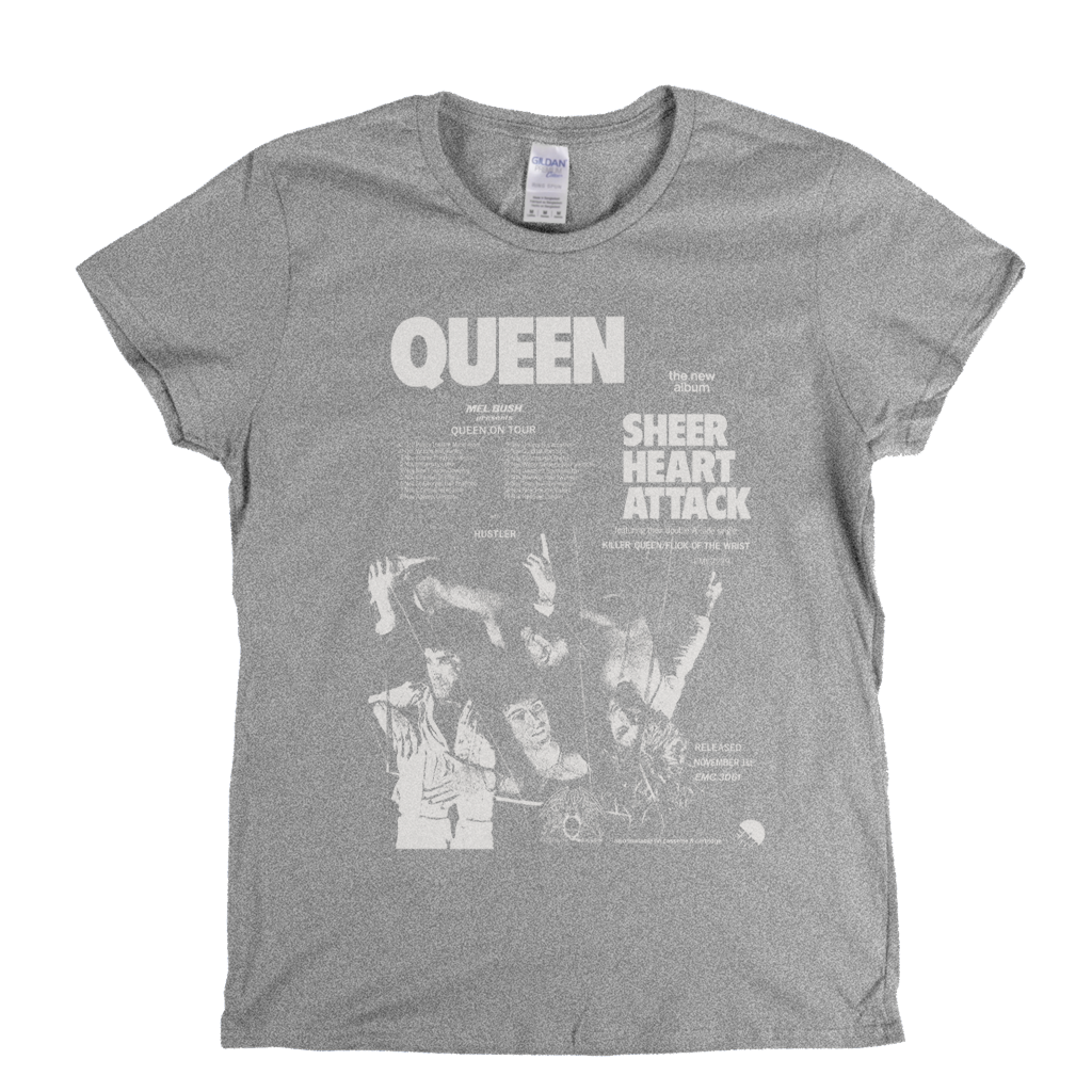 Queen Sheer Heart Attack Poster Womens T-Shirt