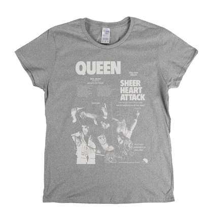 Queen Sheer Heart Attack Poster Womens T-Shirt