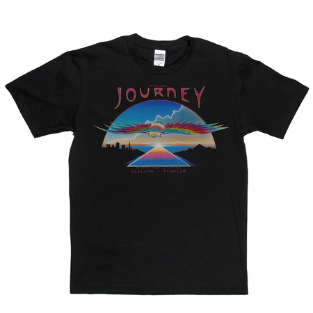 Journey Oakland Stadium Poster T-Shirt