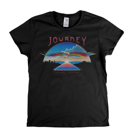 Journey Oakland Stadium Poster Womens T-Shirt