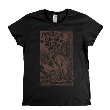 New Riders Of The Purple Sage Armadillo Poster Womens T-Shirt