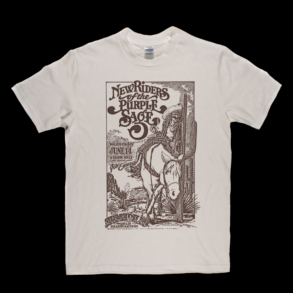 New Riders Of The Purple Sage Armadillo Poster T Shirt