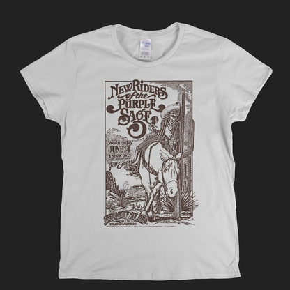 New Riders Of The Purple Sage Armadillo Poster Womens T-Shirt