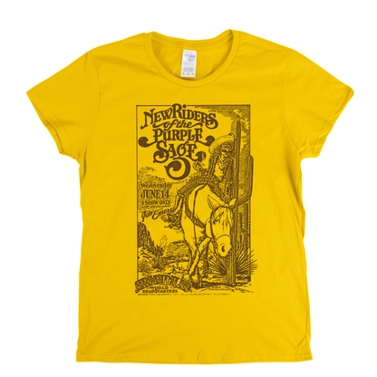 New Riders Of The Purple Sage Armadillo Poster Womens T-Shirt