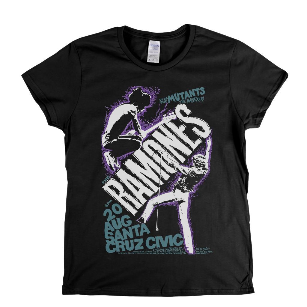 Ramones Santa Cruz Poster Womens T-Shirt