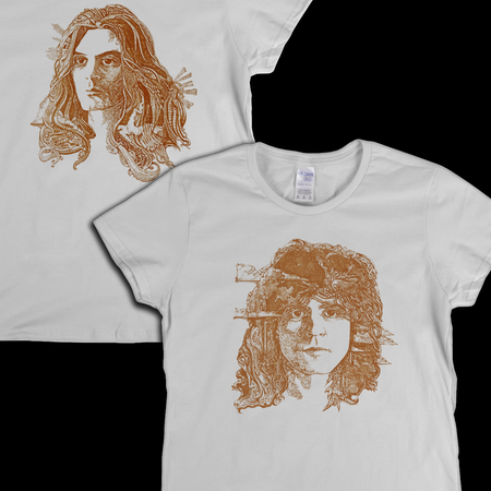 Marc Bolan And Mickey Finn Front And Back Womens T-Shirt