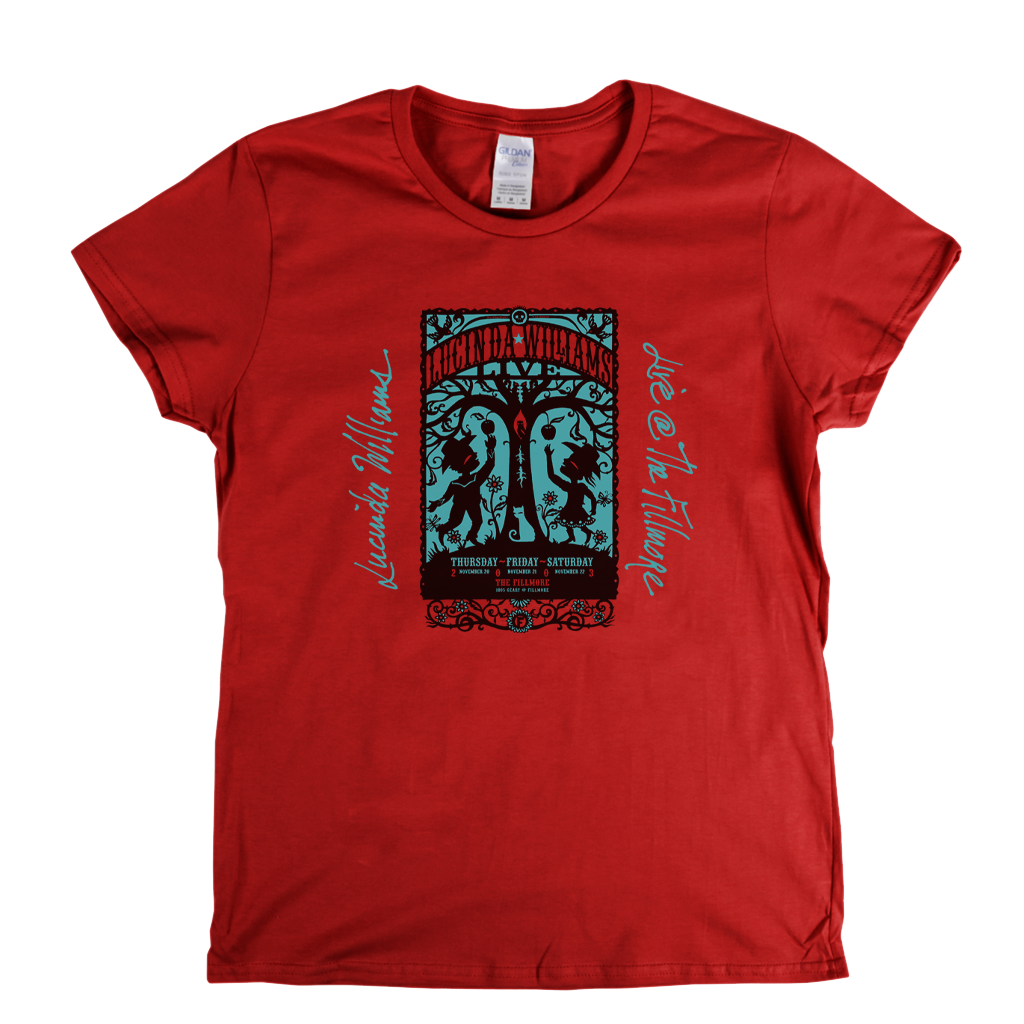 Lucinda Williams Live At The Fillmore Womens T-Shirt