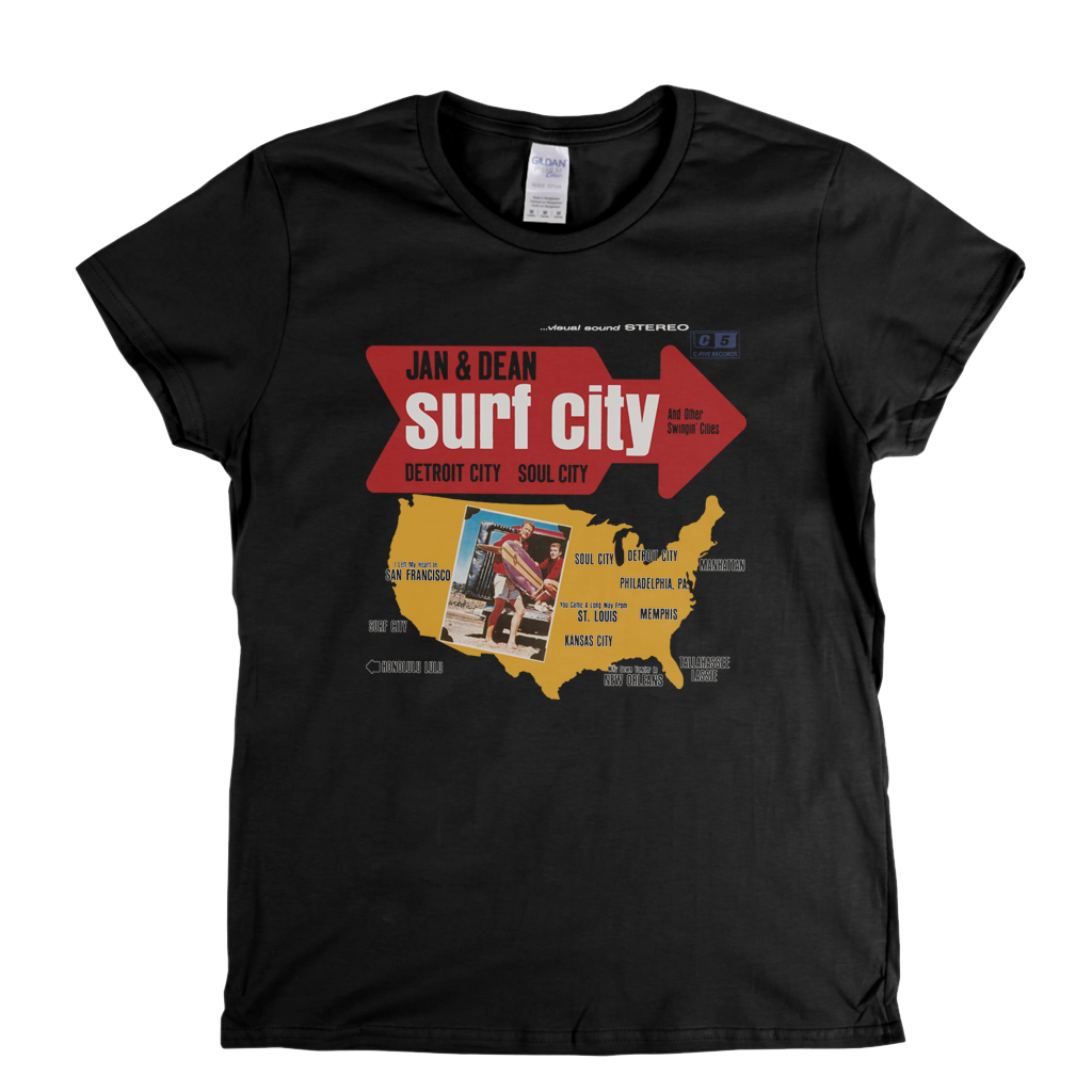 Jan And Dean Surf City Womens T-Shirt