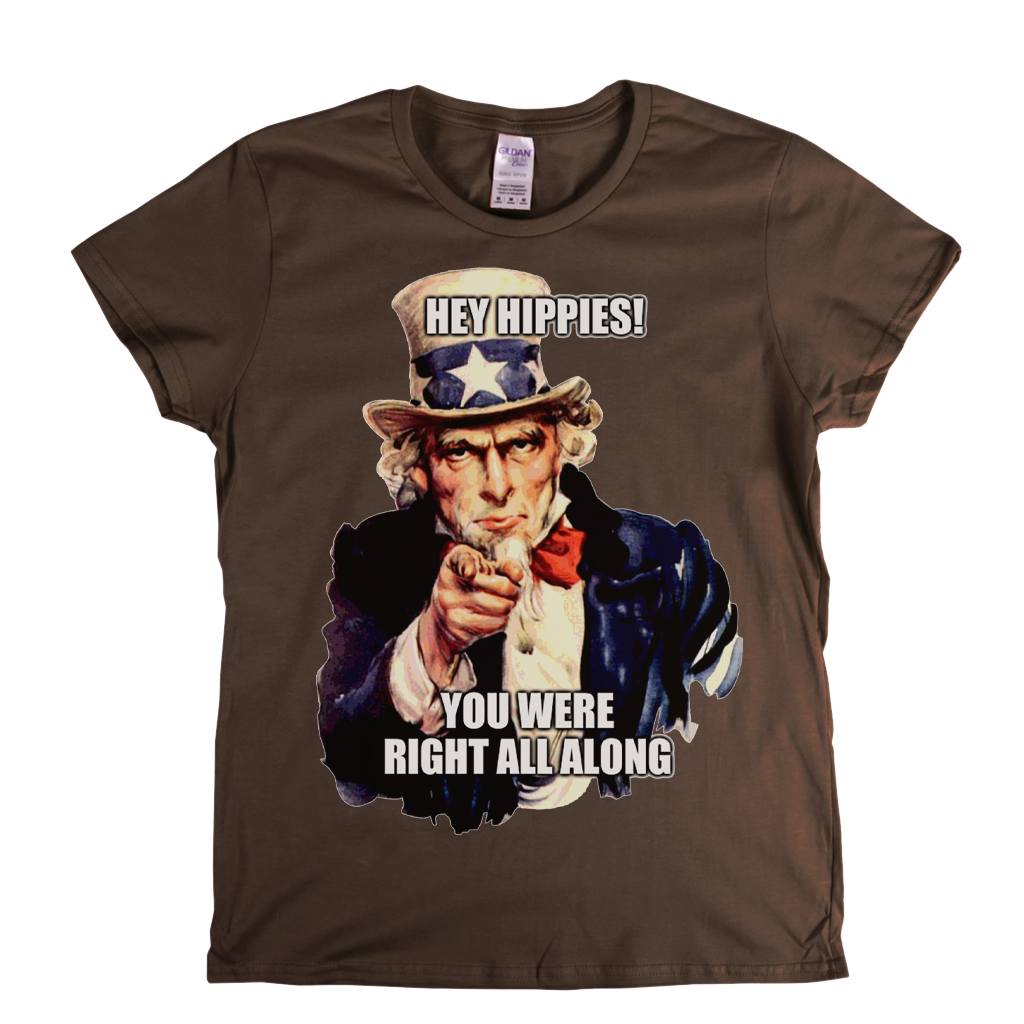 Hey Hippies Womens T-Shirt