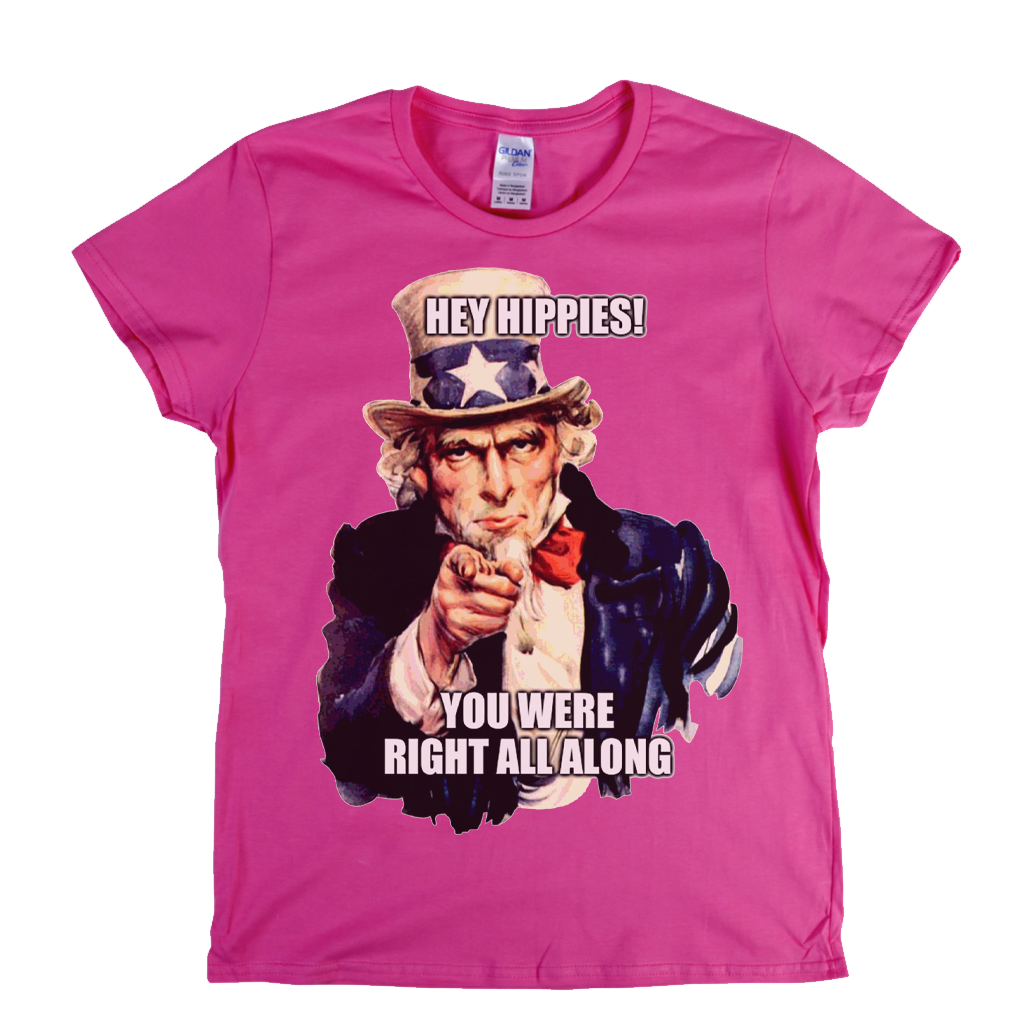 Hey Hippies Womens T-Shirt