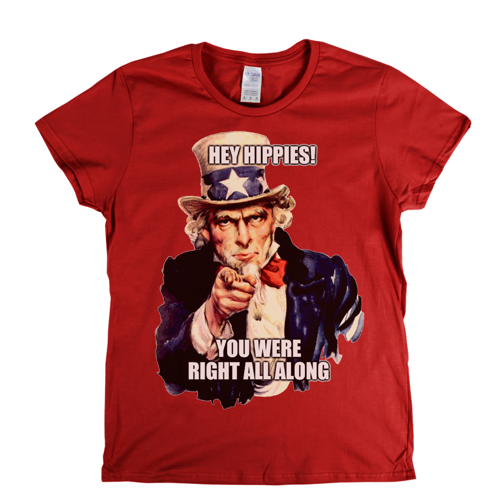 Hey Hippies Womens T-Shirt