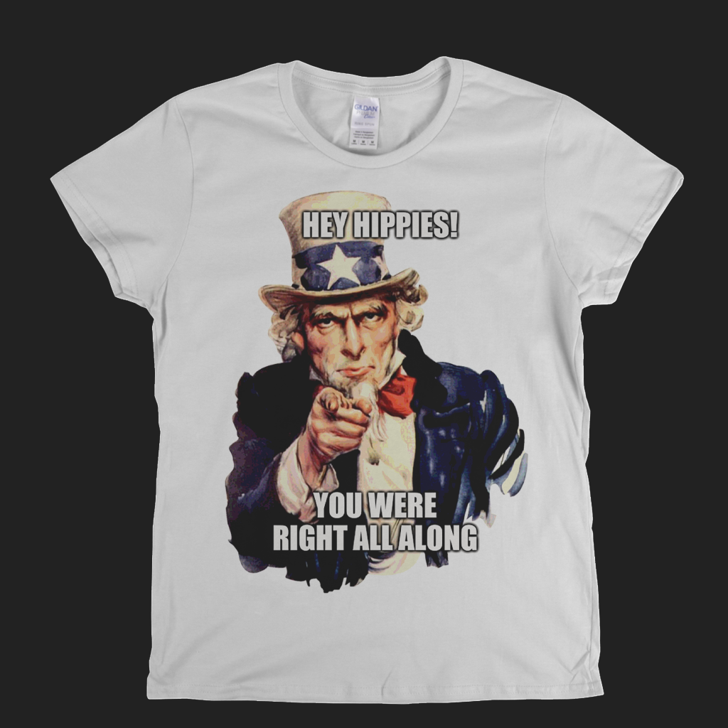 Hey Hippies Womens T-Shirt