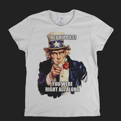 Hey Hippies Womens T-Shirt
