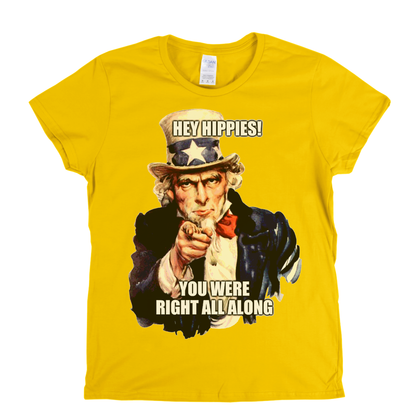 Hey Hippies Womens T-Shirt