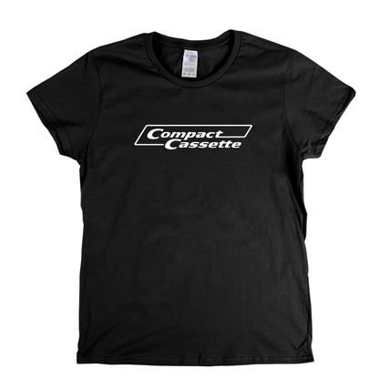Compact Cassette Logo Womens T-Shirt