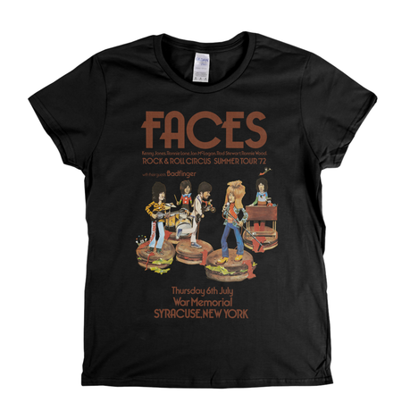 The Faces Rock And Roll Circus Poster Womens T-Shirt