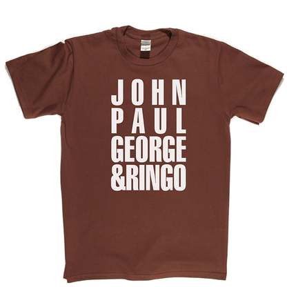 John Paul George and Ringo T-shirt
