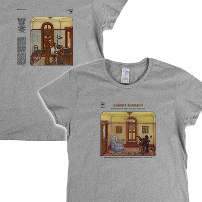 Robert Johnson King Of The Delta Blues Singers Front And Back Womens T-Shirt