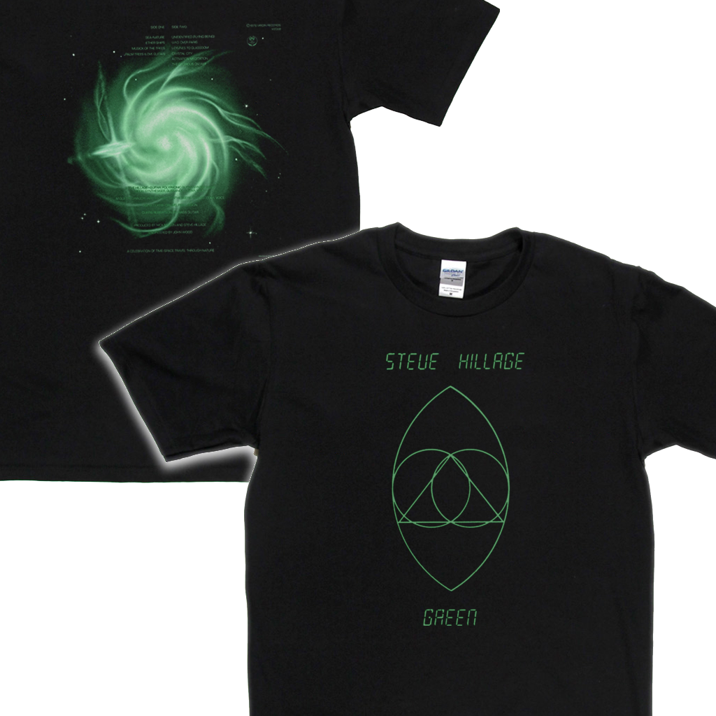 Steve Hillage Green Front And Back T-Shirt