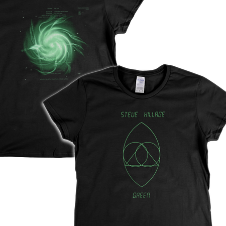 Steve Hillage Green Front And Back Womens T-Shirt