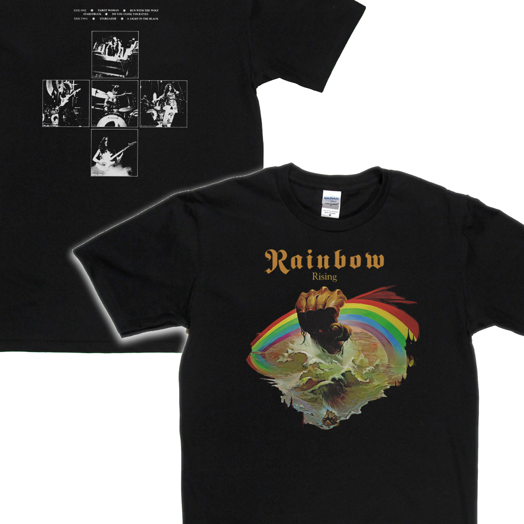 Rainbow Rising Front And Back T-Shirt