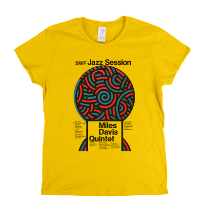 Miles Davis Quintet Jazz Session Womens T-Shirt