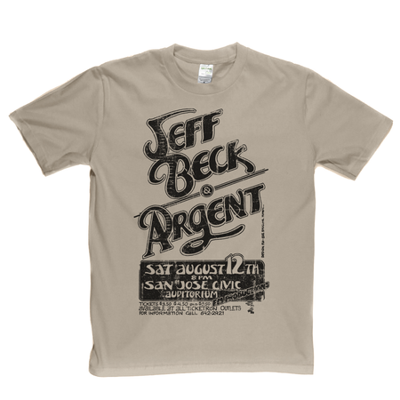 Jeff Beck Argent Gig Poster T-Shirt