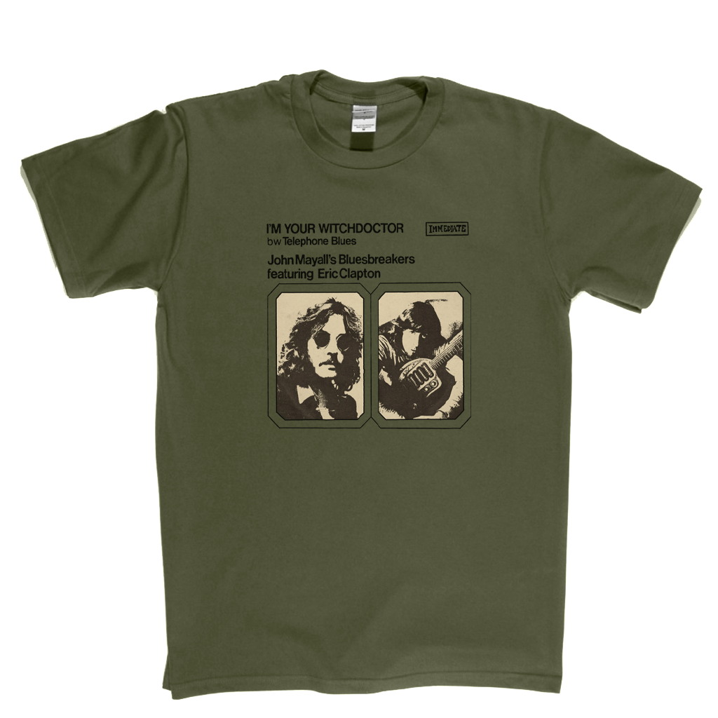 John Mayalls Bluesbreakers And Eric Clapton Im Your Witchdoctor T-Shirt