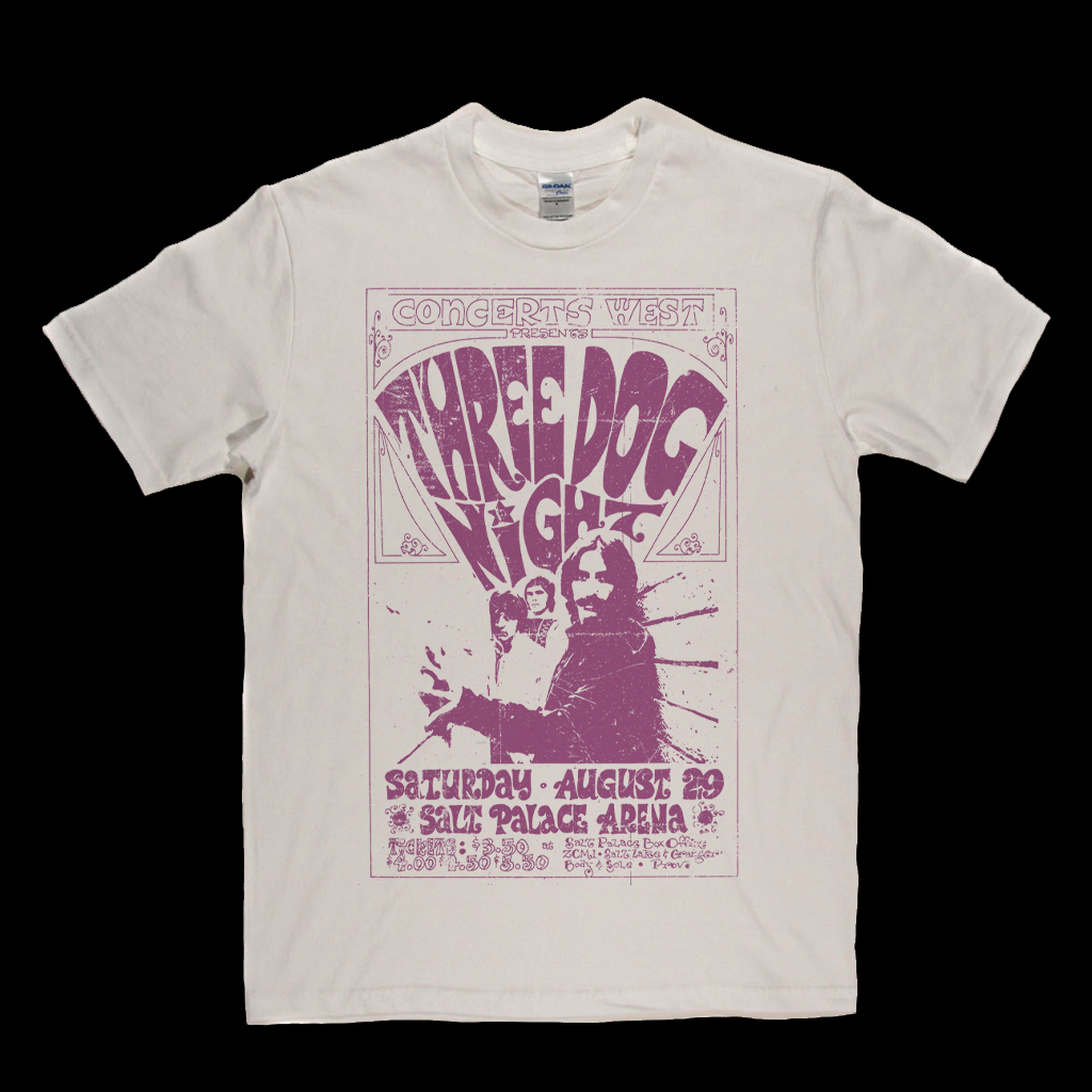 Three Dog Night Gig Poster T-Shirt