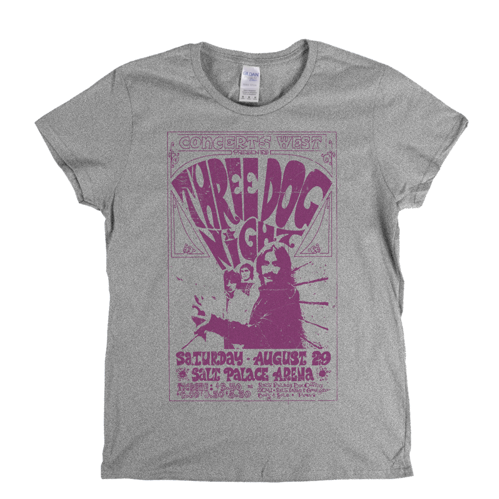 Three Dog Night Gig Poster Womens T-Shirt