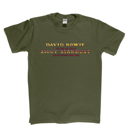 David Bowie And The Spiders From Mars Ziggy Stardust Title T-Shirt