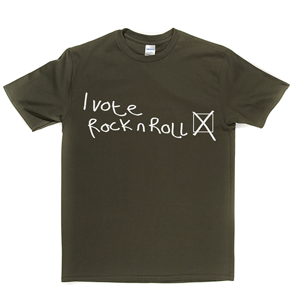 I Vote Rock N Roll T-shirt