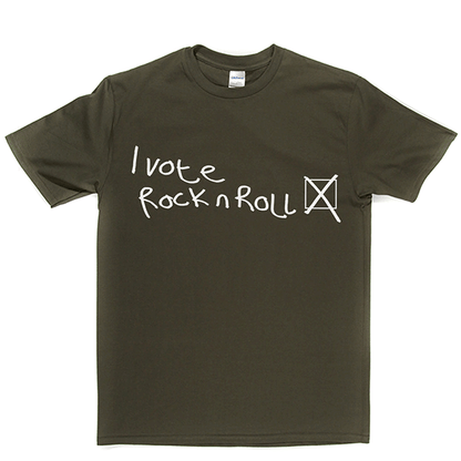 I Vote Rock N Roll T-shirt