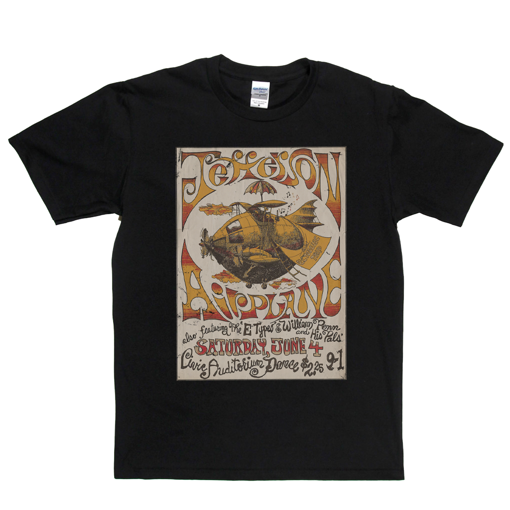Jefferson Airplane Gig Poster T-Shirt