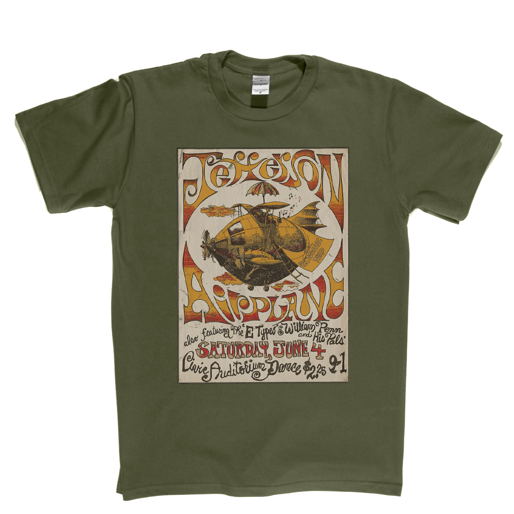 Jefferson Airplane Gig Poster T-Shirt