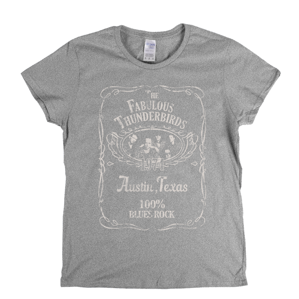 The Fabulous Thunderbirds Liquor Label Womens T-Shirt