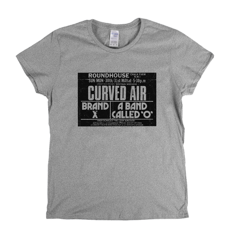 Curved Air Brand X Roundhouse Poster Womens T-Shirt