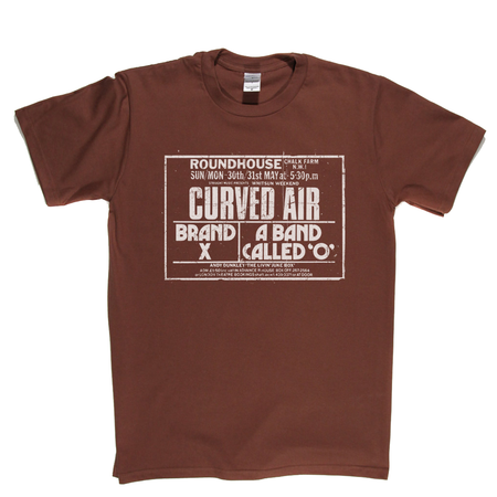 Curved Air Brand X Roundhouse Poster T-Shirt