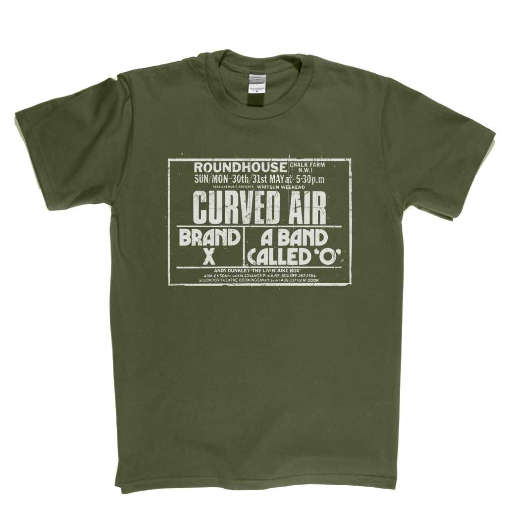 Curved Air Brand X Roundhouse Poster T-Shirt