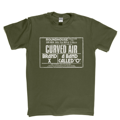 Curved Air Brand X Roundhouse Poster T-Shirt